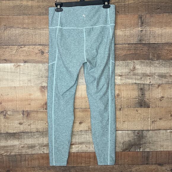 Joy Lab High Rise Marled Light Blue Leggings Size Large - Picture 4 of 10